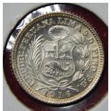 1916 Peru 1/2 Dinero