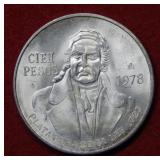 1978 Mexico Cien Peso Silver Coin