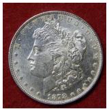 1878 7/8 Tail Feathers Morgan Silver Dollar Coin