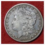 1890 CC Morgan Silver Dollar
