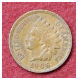 1906 Indian Head Cent - Red & Brown