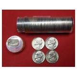Full Tube of 1950 Jefferson Nickels BU