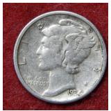 1934 D Mercury Silver Dime