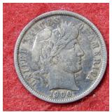 1900 Barber Silver Dime