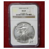 2008 Silver Eagle 1oz NGC MS69