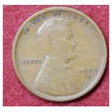 1909 S Lincoln Wheat Cent