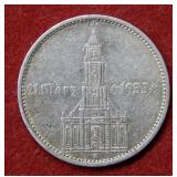 1934 5 Mark Silver Coin