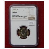 1965 Jefferson Nickel NGC MS64