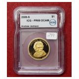 2008 S Jackson Presidential $1 ICG PR69 DCAM