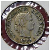 1925 Switzerland Five ? Coin