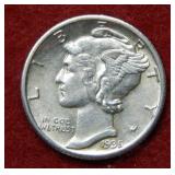 1935 S Mercury Silver Dime