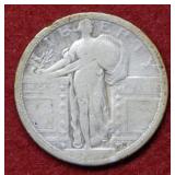 1917 Type I Standing Liberty Silver Quarter