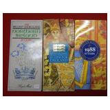 Three Great Britain 1 Pound Coin Sets
