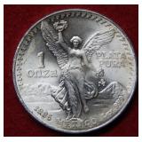 1985 Mexico Silver Onza