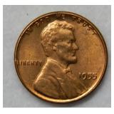 1955 Poor Man's Double Die Lincoln Wheat Cent