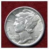 1930 Mercury Silver Dime