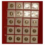 (20) Proof Washington Silver Quarters back to 1968