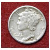 1925 S Mercury Silver Dime