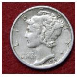 1936 S Mercury Silver Dime