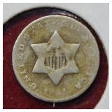 1851 O Silver Three Cent Piece