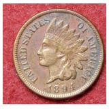 1894 Indian Head Cent - cleaned