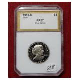 1981 S Susan B Anthony Type II Dollar ***