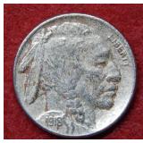 1918 S Buffalo Nickel