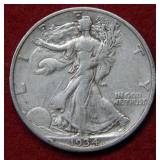 1934 S Walking Liberty Silver Half Dollar Coin