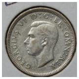 1943 Great Britain 6 Pence