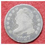 1827 Bust Silver Dime