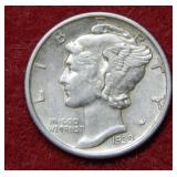 1939 D Mercury Silver Dime