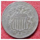 1868 Shield Nickel