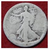 1916 D Walking Liberty Silver Half