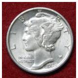 1938 S Mercury Silver Dime