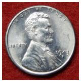 1943 S Steel Lincoln Wheat Cent