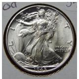 1945 Walking Liberty Silver Half