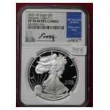 2021 W Silver Eagle NGC PF70 Ultra Cameo
