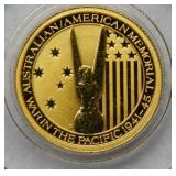 2013 Australia War in Pacific 1/10oz .999 Gold Bul