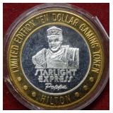 Las Vegas $10 Silver Hilton Gaming Token
