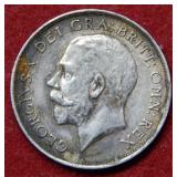 1919 Great Britain Silver Shilling Coin