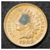 1902 Indian Head Cent with a spot