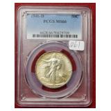 1946 D Walking Liberty Half PCGS MS66