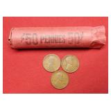 Roll of 1909-1930 Lincoln Wheat Cents