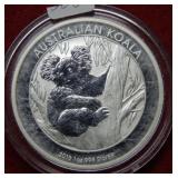 2013 Australia Koala 1oz .999 Silver Bullion