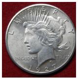 1927 Peace Silver Dollar Coin