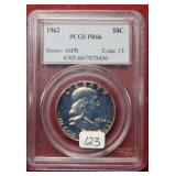 1962 Franklin Silver Half PCGS PR66