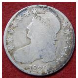 1830 Bust Silver Half