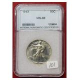 1943 Walking Liberty Silver Half ***