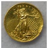 8K Gold $20 Replica Miniature Coin