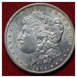 1904 S Morgan Silver Dollar Coin